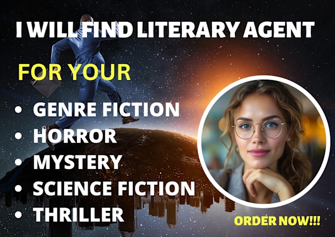 Gig Preview - Find literary agent for genre fiction horror mystery science fiction thriller