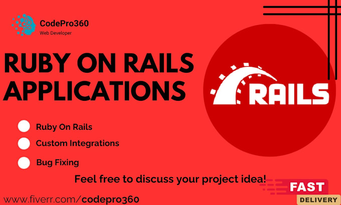 Gig Preview - Develop full stack, responsive ruby on rails application