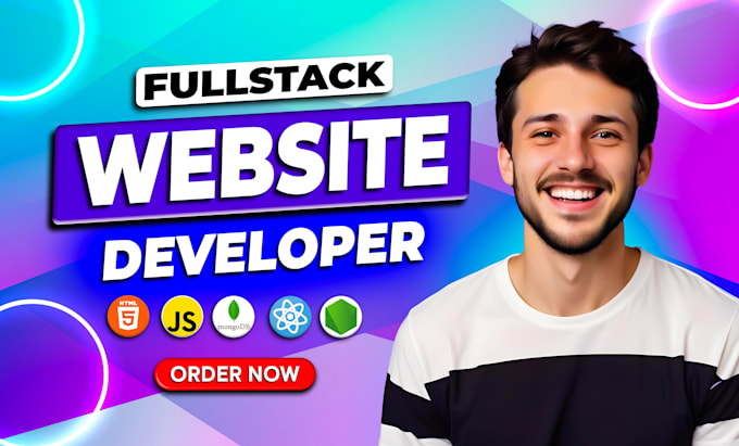 Gig Preview - Build or rebuild website development as full stack developer and website design