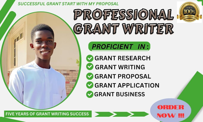 Gig Preview - Write a detailed winning grant proposal