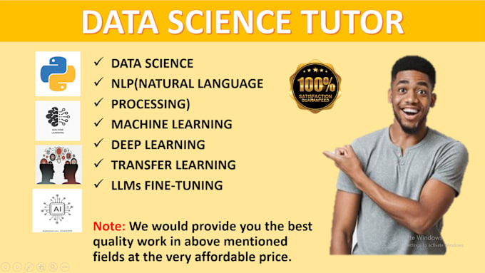 Gig Preview - Tutor you in data science and machine learning