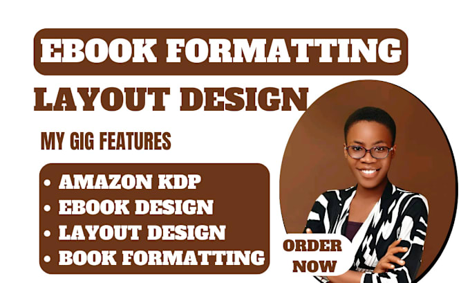 Gig Preview - Do ebook layout design, paperback, ebook design for amazon kdp and canva design