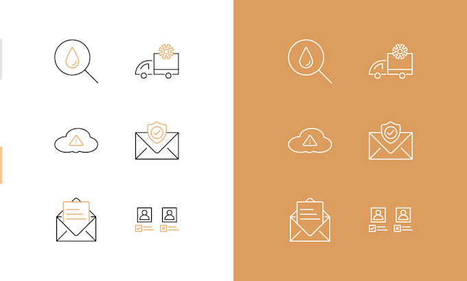 Gig Preview - Create custom line icons, flat icons, vector icon, website and app icons design