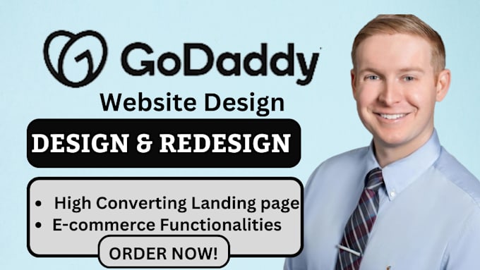 Gig Preview - Design godaddy redesign godaddy website godaddy design on godaddy ecommerce