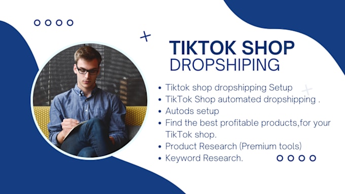 Gig Preview - Set up tiktok shop dropshipping with product hunting, listing, and automation