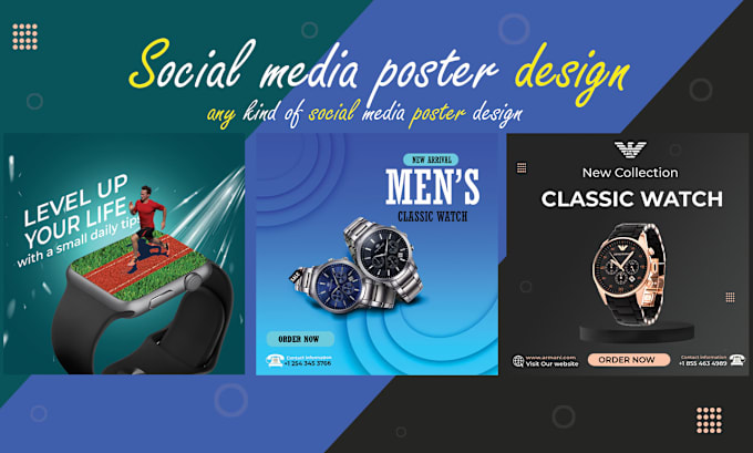 Gig Preview - Design product banners or ads and social media poster