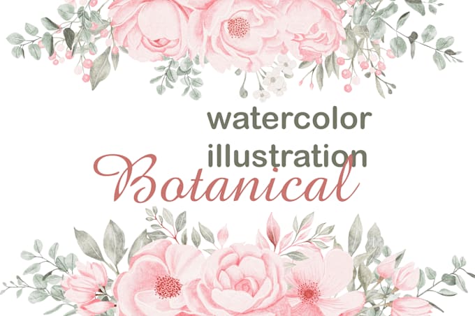 Gig Preview - Draw botanical watercolor illustration