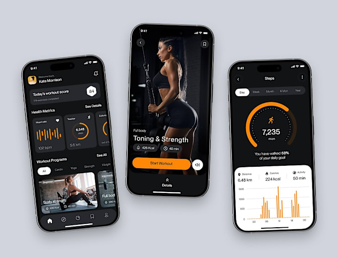 Gig Preview - Develop a fitness app, workout app, trainer app for exercise