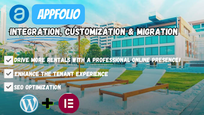 Gig Preview - Appfolio website design rental property management website hostel booking web