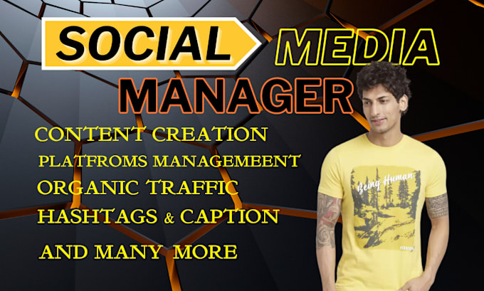 Gig Preview - Be your social media marketing manager and content creator