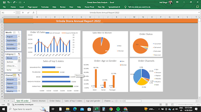 Gig Preview - Perform data analysis in excel and automate your work