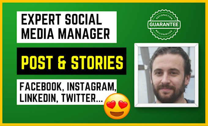 Gig Preview - Be your creative social media manager and content creator for social media post