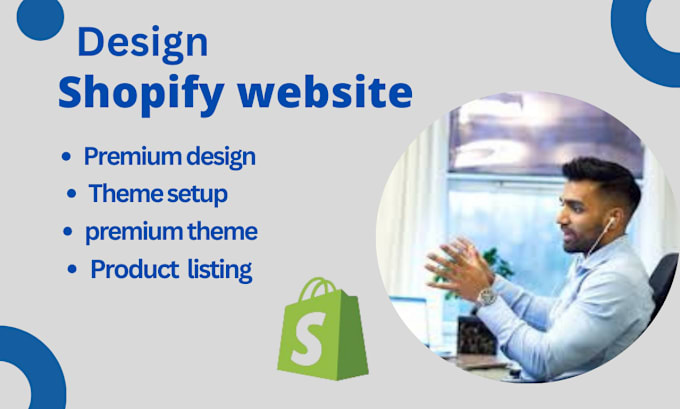 Gig Preview - Design automated shopify dropshipping website and redesign shopify store