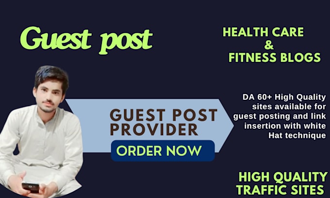 Gig Preview - Provide high quality health related blogs for guest posting and link insertion