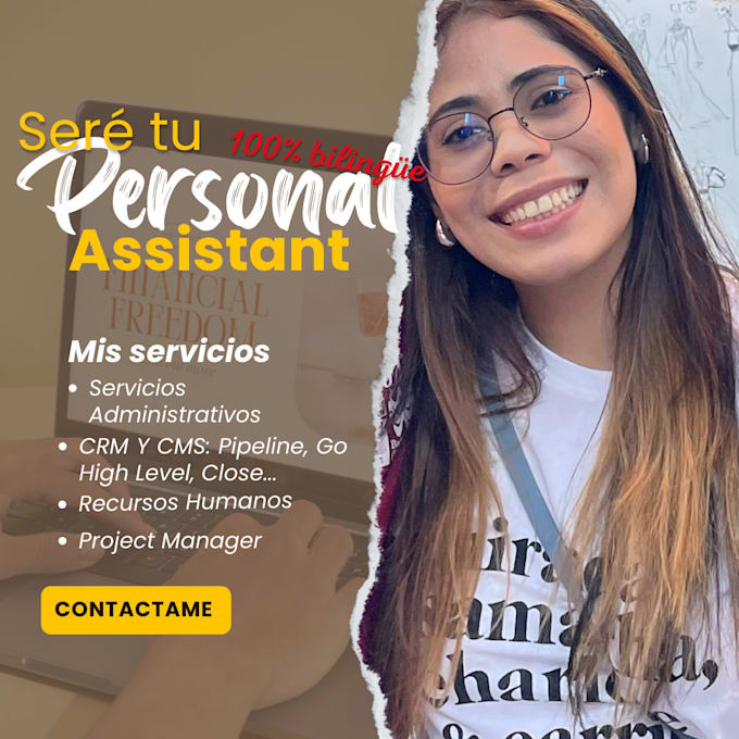 Gig Preview - Be a spanish or bilingual personal assistant