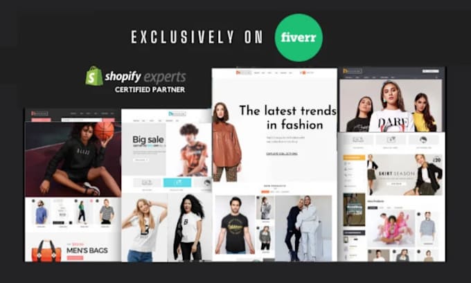 Gig Preview - Make 2024 design, redesign for shopify store to boost sales