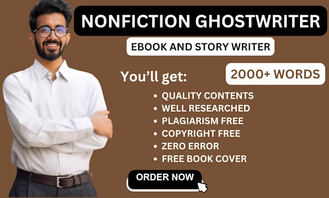 Gig Preview - Be your nonfiction ghostwriter ebook kdp, kindle ebook paperback