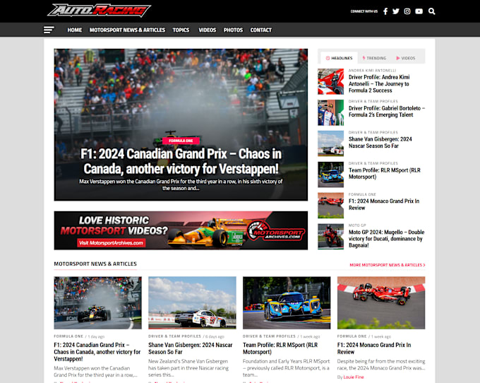 Gig Preview - Post your motorsport news or press release on car racing news website