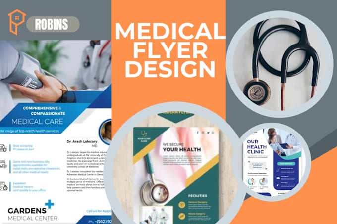 Gig Preview - Design medical healthcare, pharmacy flyer, homecare and brochure