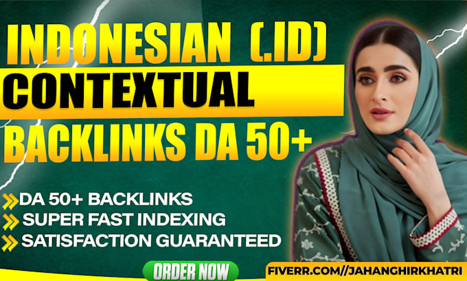 Gig Preview - Provide  indonesian contextual backlinks  da 50 plus