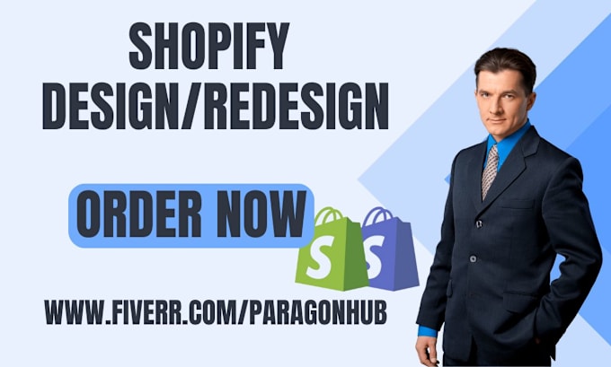 Gig Preview - Design and redesign a highly profitable shopify  dropshipping store from scratch