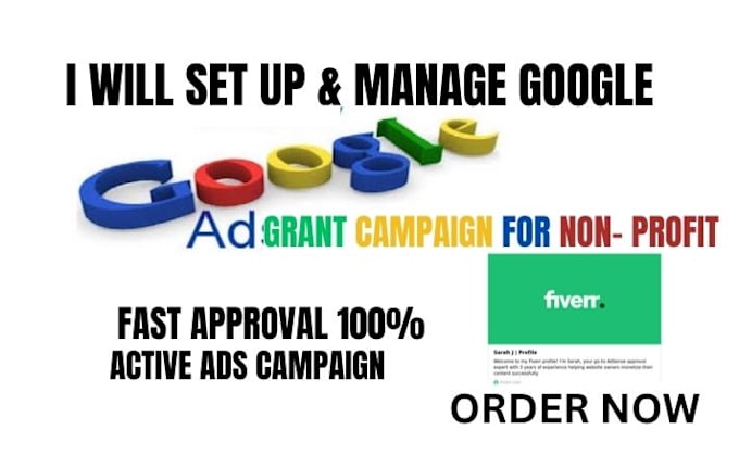 Gig Preview - Set up and manage google ad grants PPC campaigns for nonprofit