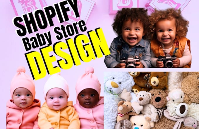 Gig Preview - Shopify design for baby products and pet store, shopify print on demand etsy pod