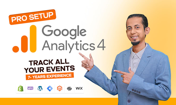 Gig Preview - Do google analytics 4 server side, ga4, gtm, wp, shopify ecommerce tracking