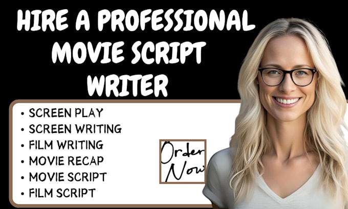 Gig Preview - Write movie script, script writing, screenplay, screenwriter as script writer