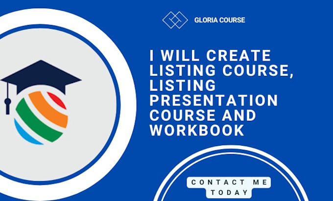 Gig Preview - Create listing course, listing presentation course and workbook