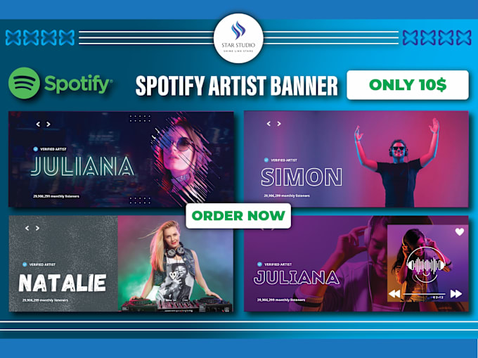 Bestseller - do design eye catching spotify artist banner, ads for you