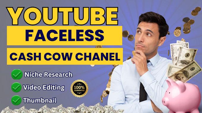 Gig Preview - Create high quality automated cash cow youtube, automated faceless channel