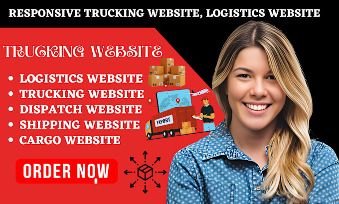 Bestseller - design logistics website, trucking website, dispatch shipping, towing website