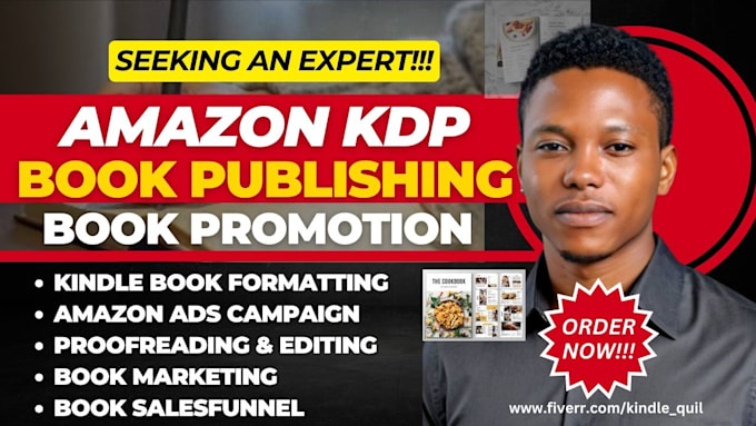 Gig Preview - Do amazon kdp book formatting, book publishing, book promotion as ebook writer