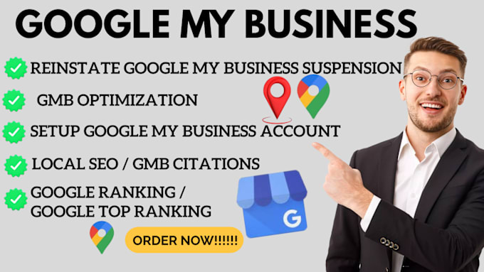 Gig Preview - Optimize google my business listing to boost its local SEO and gmb maps ranking