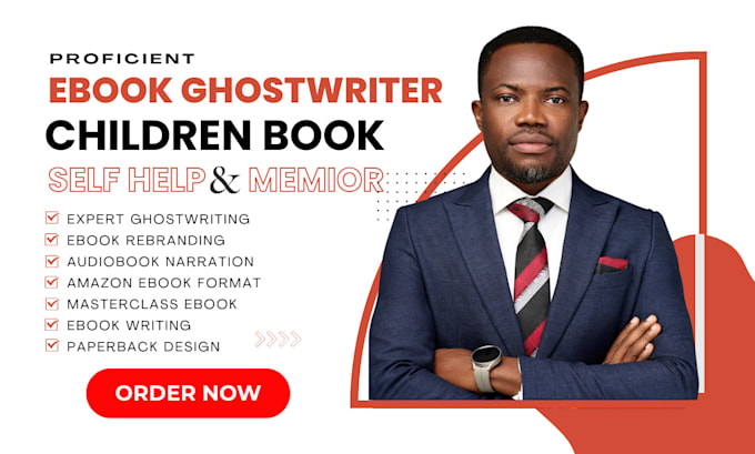 Gig Preview - Rebrand ebook, ebook ghostwriter, ebook writer, self help book, audio book