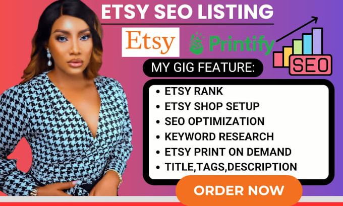 Gig Preview - Do etsy SEO listing to rank tags and boost sales for etsy shop