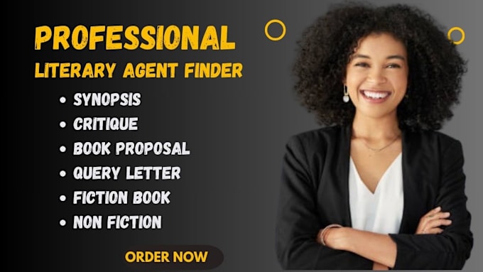 Gig Preview - Find top literary agents for your screenplay, movie script, synopsis, manuscript