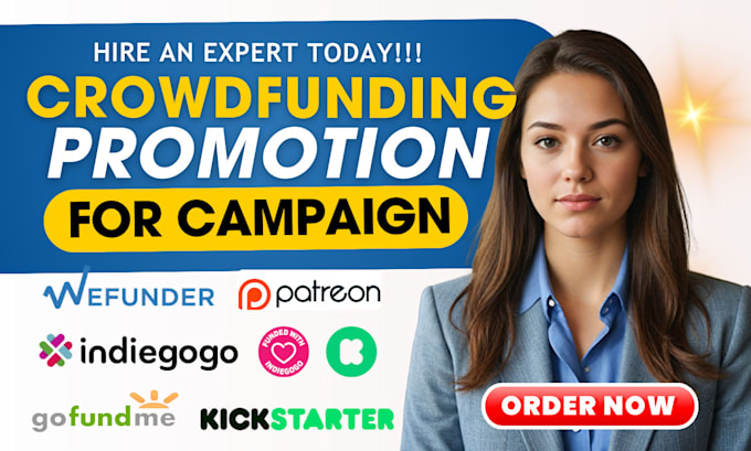 Gig Preview - Do gofundme kickstarter indiegogo crowdfunding promotion for your campaign