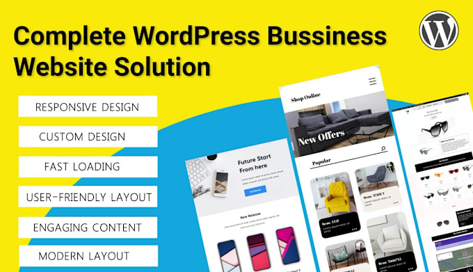 Gig Preview - Build a completely responsive wordpress website with SEO and copywriting