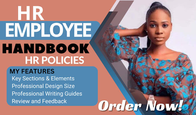 Gig Preview - Create employee handbook company profile, hr policies manual procedures handbook