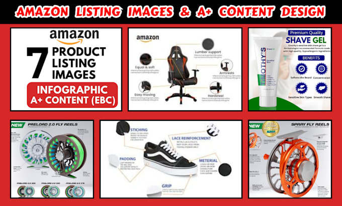 Gig Preview - Do amazon listing images, amazon a plus content, product photo editing remove bg