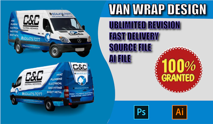 Gig Preview - Design any vehicle wrap design