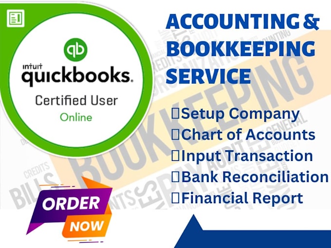 Gig Preview - Do accounting and bookkeeping using quickbooks online, zero and wave