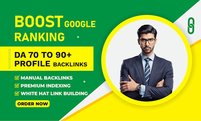 Gig Preview - Create high da profile backlinks manually to rank your website in google