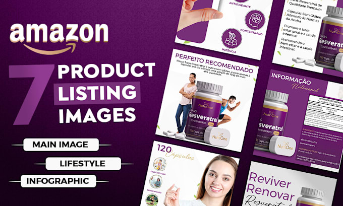 Gig Preview - Design stunning amazon listing images, infographics and photo editing