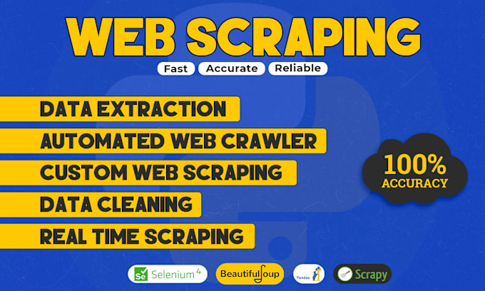 Gig Preview - Do web scraping, data extraction,and data cleaning in python