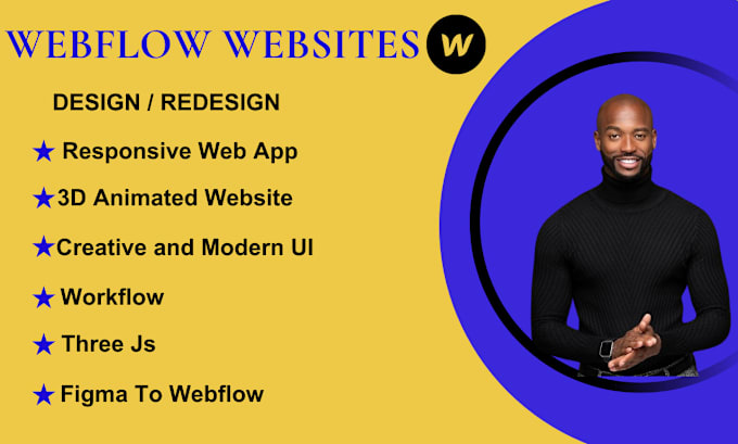 Gig Preview - Design redesign and update webflow website convert your figma to webflow