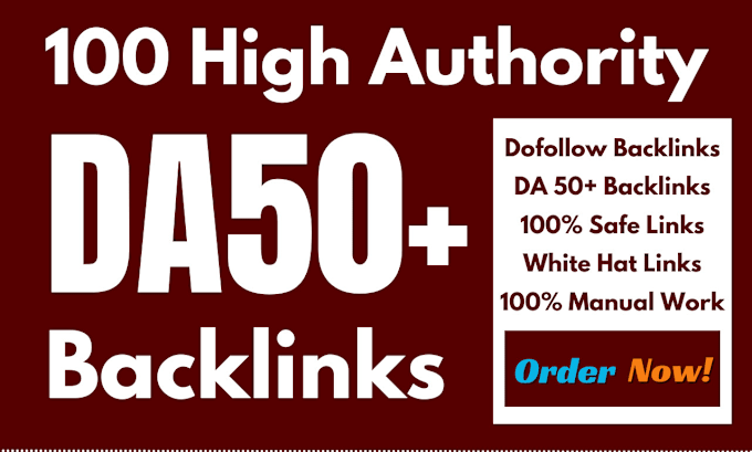 Gig Preview - Build seo backlinks high quality dofollow high da authority links