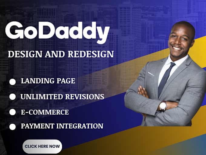 Gig Preview - Develop godaddy website design godaddy website redesign